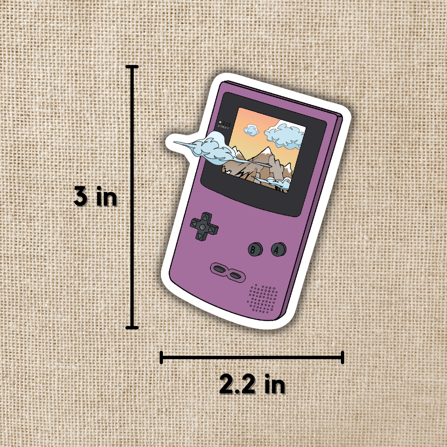 Gameboy With Mountainscape Screen