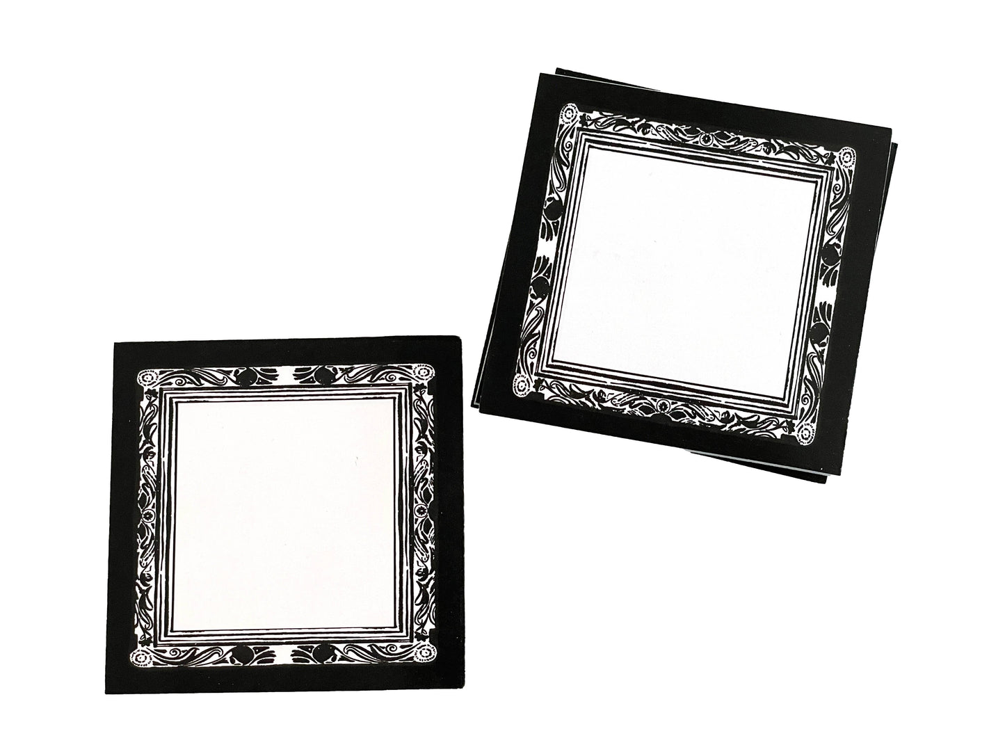 Gothic Border Sticky Note Pad, Goth Themed Stationery