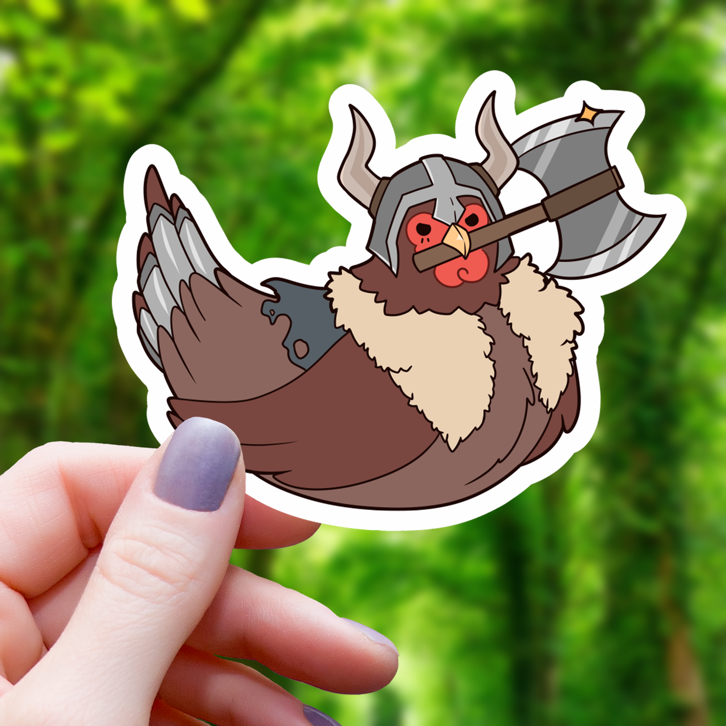 Chicken Barbarian TTRPG Inspired Class Sticker- 3"