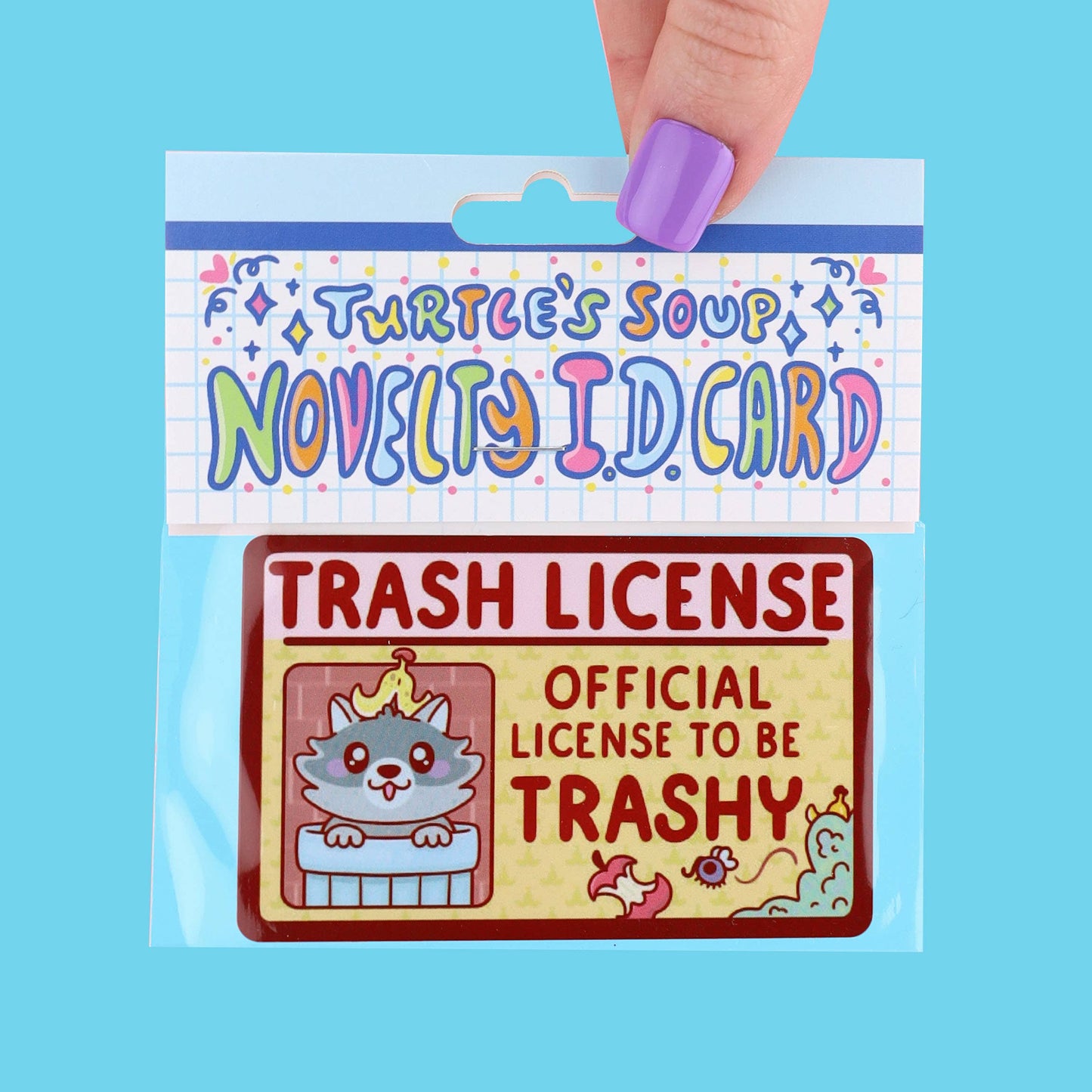 Trash License Raccoon Fake License