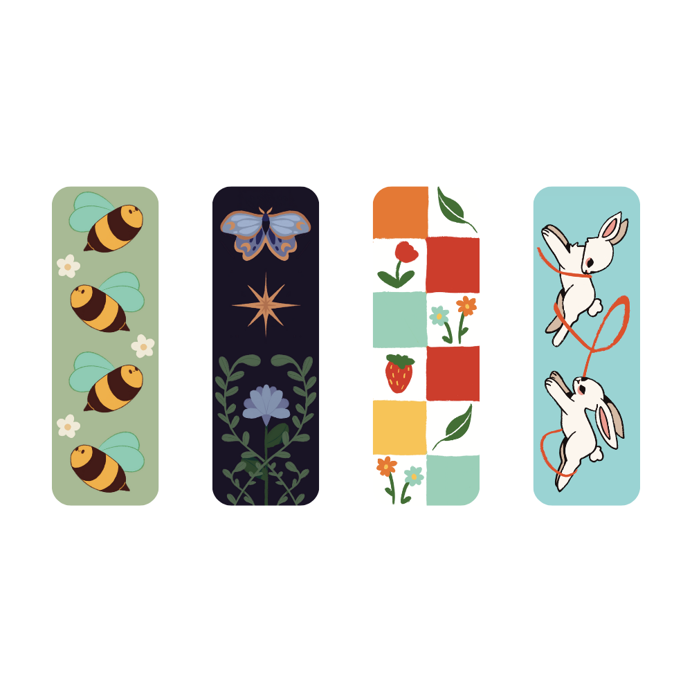4 Bookmark Mystery Pack