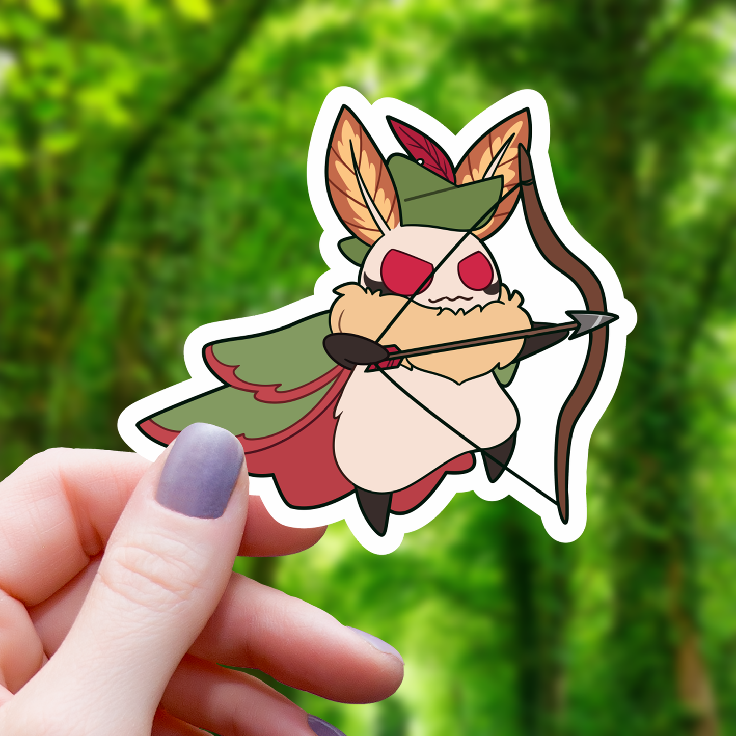Mothman Ranger TTRPG Class Sticker - 3"