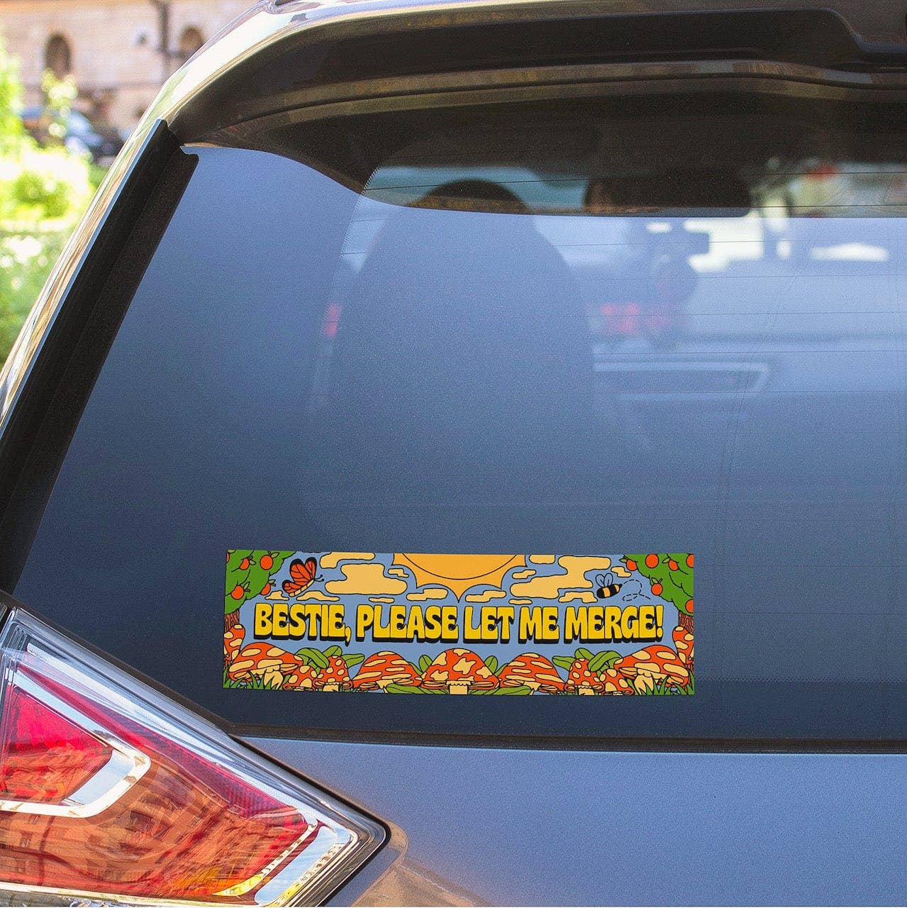 Bestie, Please Let Me Merge! Bumper Sticker
