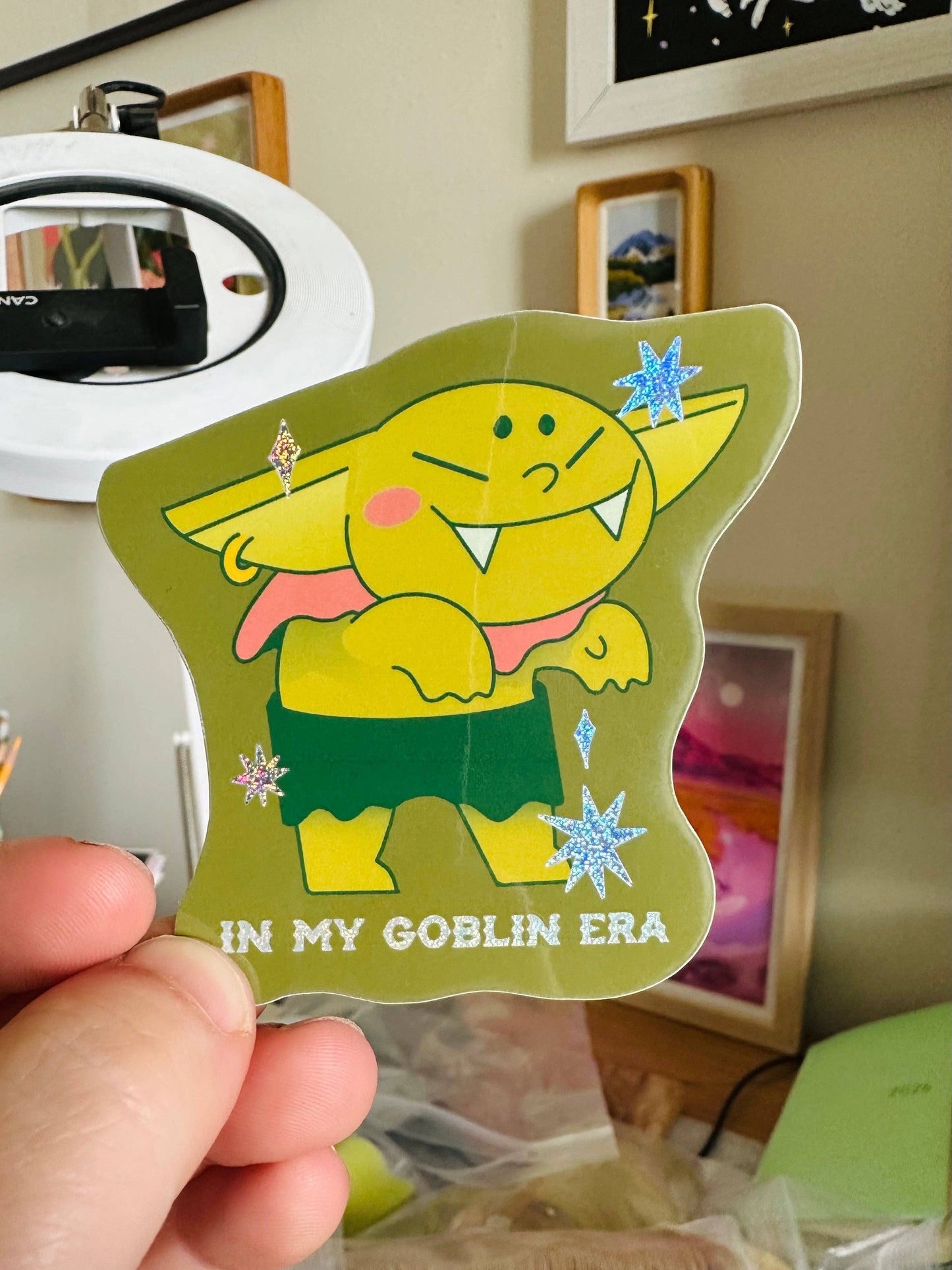 In My Goblin Era Holographic - Sticker