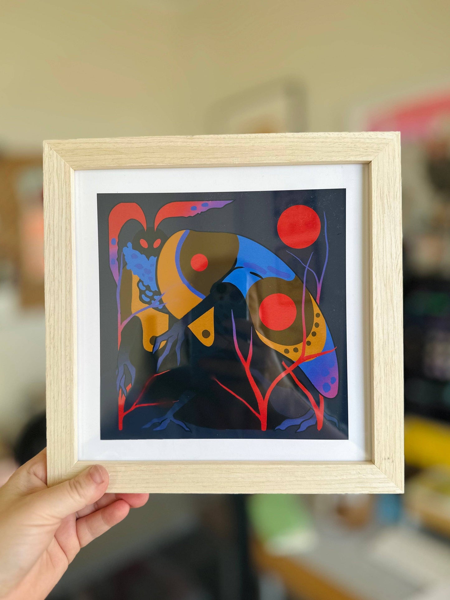 Mothman 8x8 Art Print