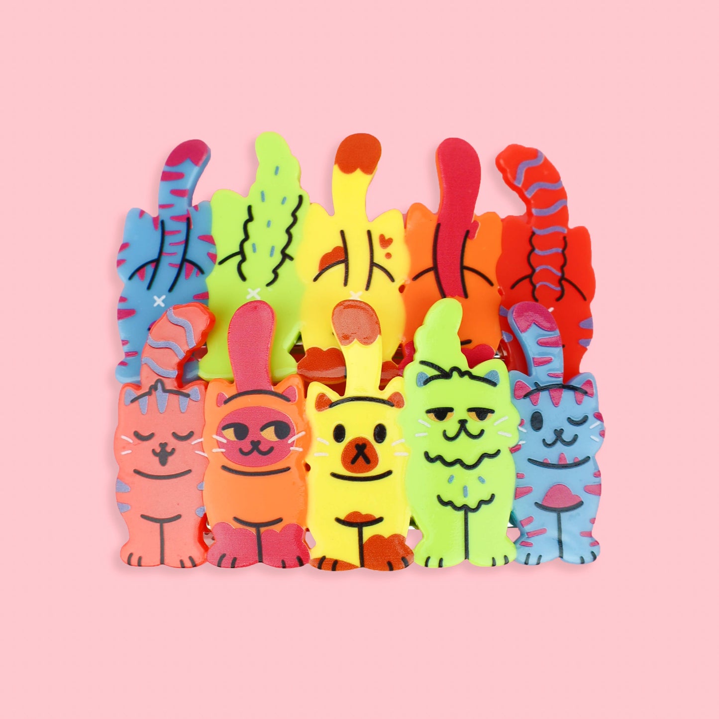 Cat Butts Hair Clip Set, Cute Hair Accessories, Cat Clips