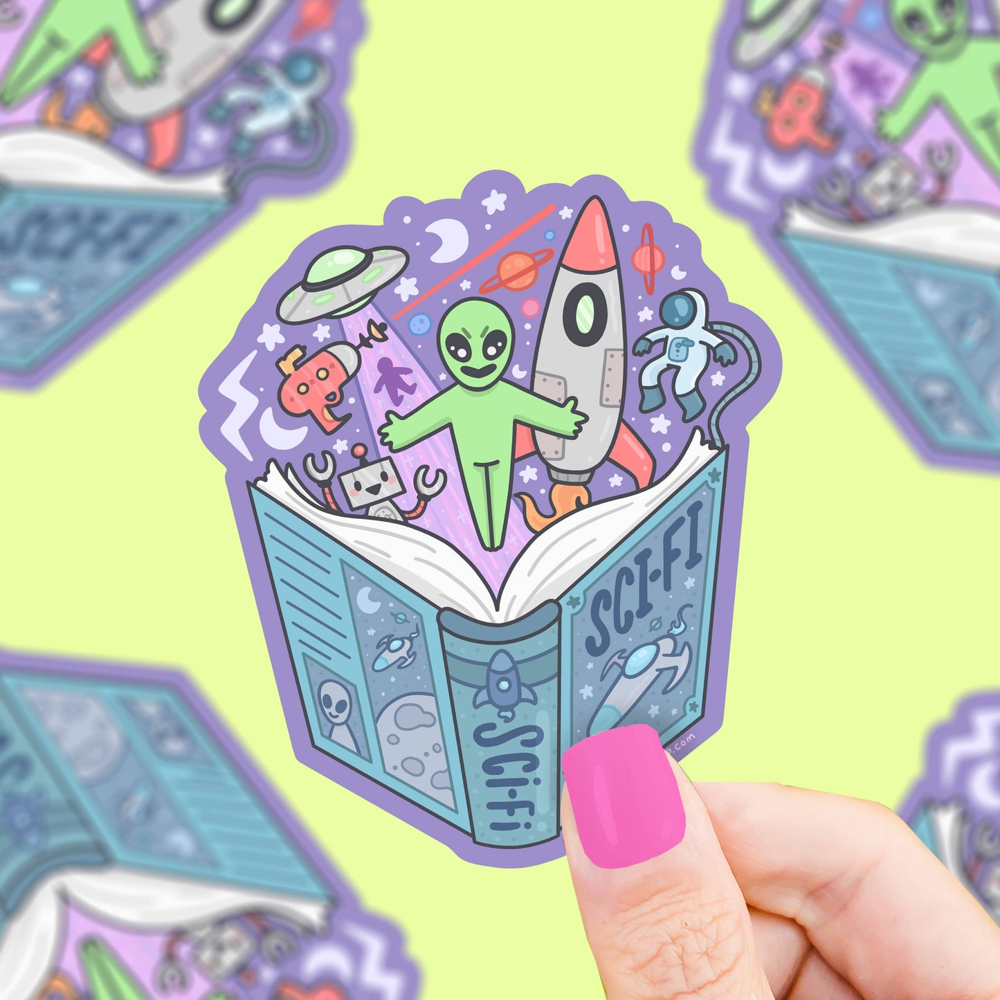 Sci-Fi Book Club Vinyl Sticker