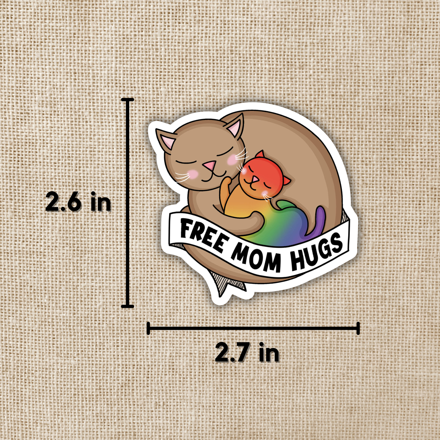 Free Mom Hugs Sticker