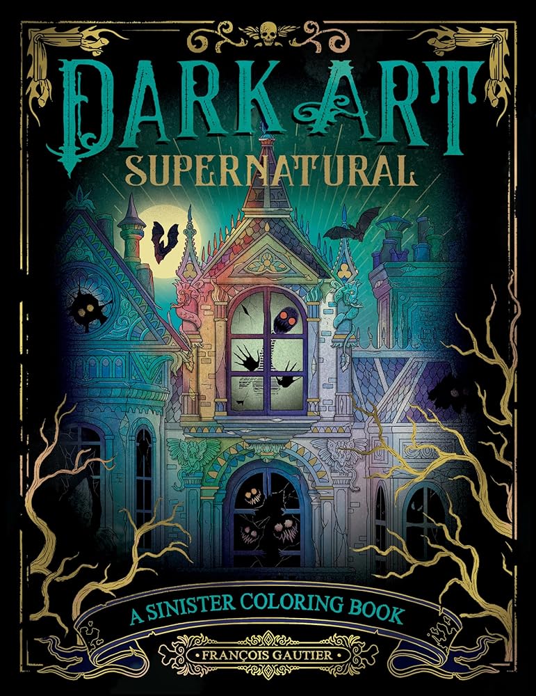 Dark Art Supernatural: A Sinister Coloring Book (DARK ART COLORING) cover image