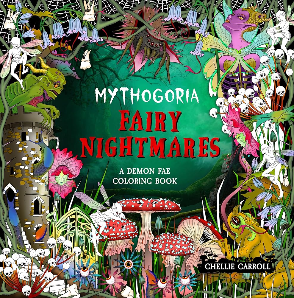 Mythogoria: Fairy Nightmares: A Demon Fae Coloring Book cover image