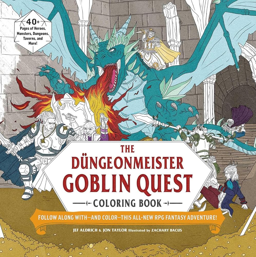 The Düngeonmeister Goblin Quest Coloring Book: Follow Along with―and Color―This All-New RPG Fantasy Adventure! (Düngeonmeister Series) cover image