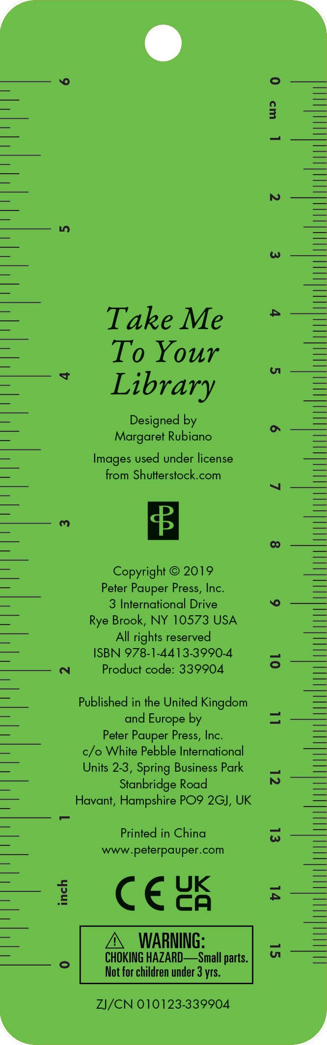 Take Me To Your Library Children's Bookmark