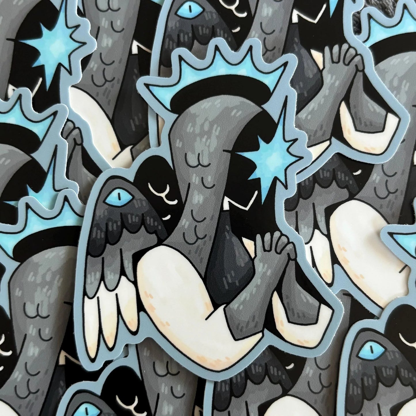 Demiboy Angel Sticker - Biblically Accurate Queer Angels Sticker