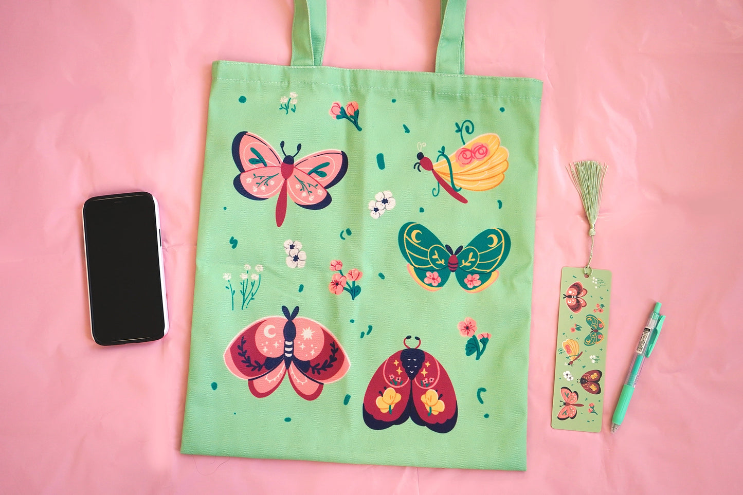 Moths & Wildflowers - Tote Bag