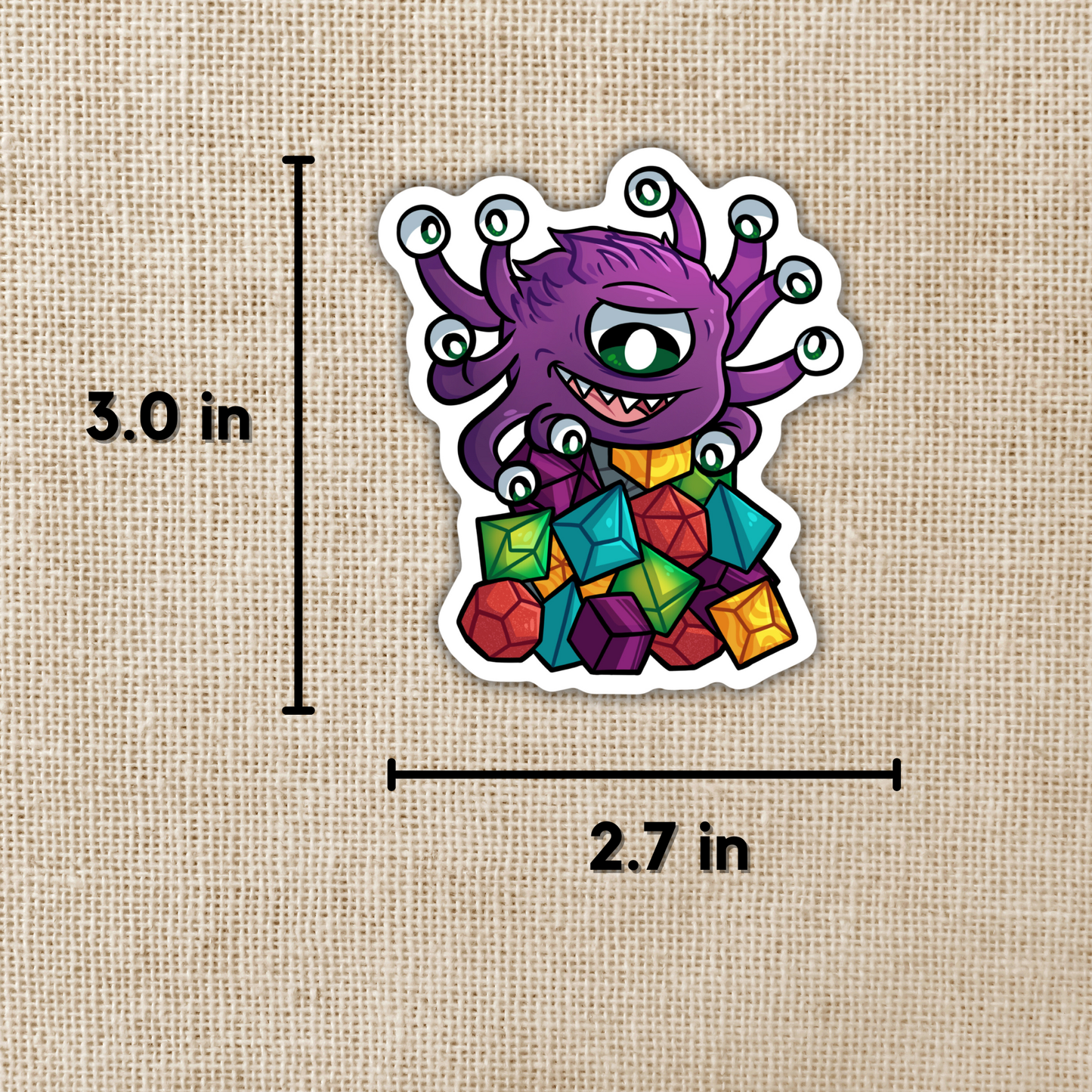 Beholder Dice Sticker