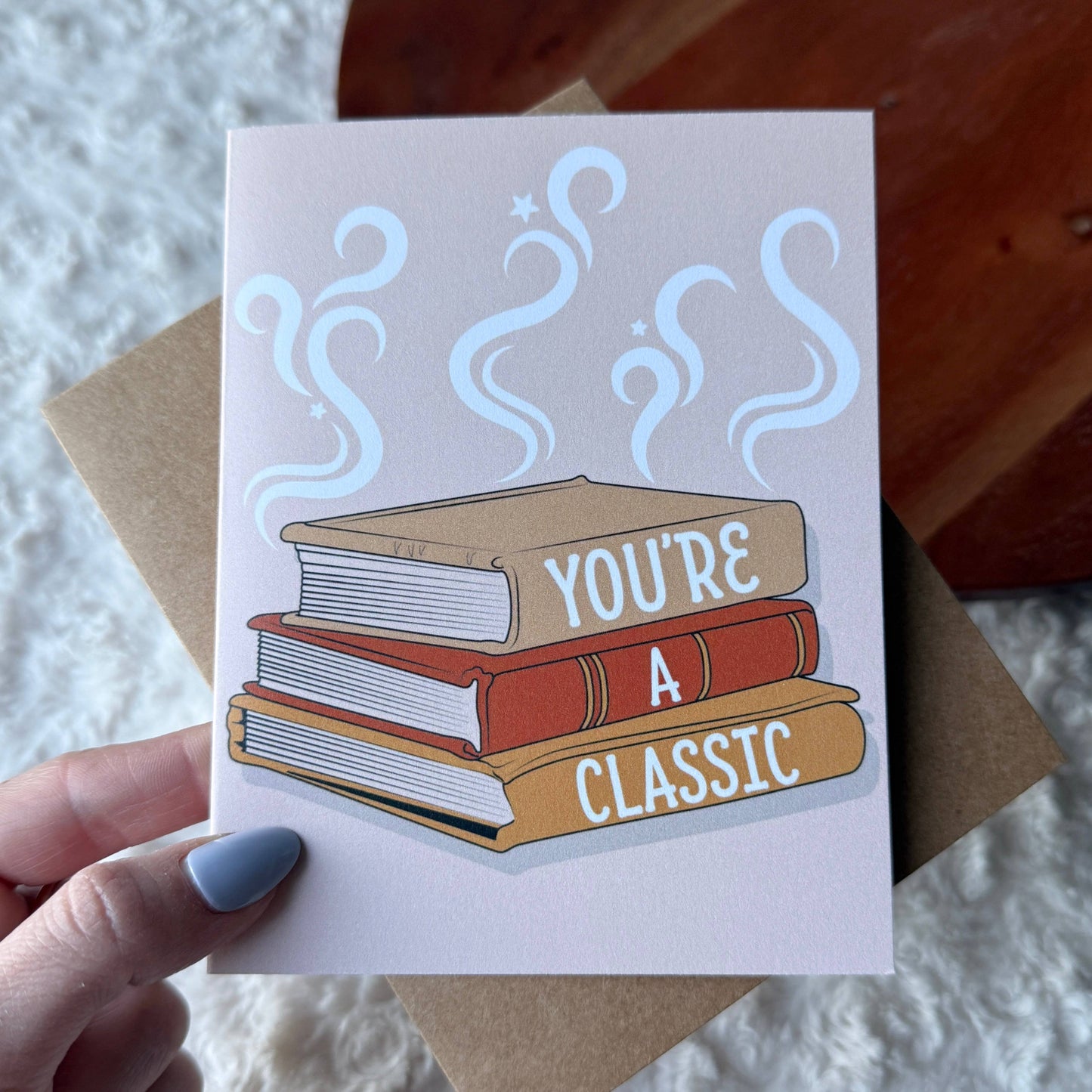 "You're a classic" Book Reading Thank You Card