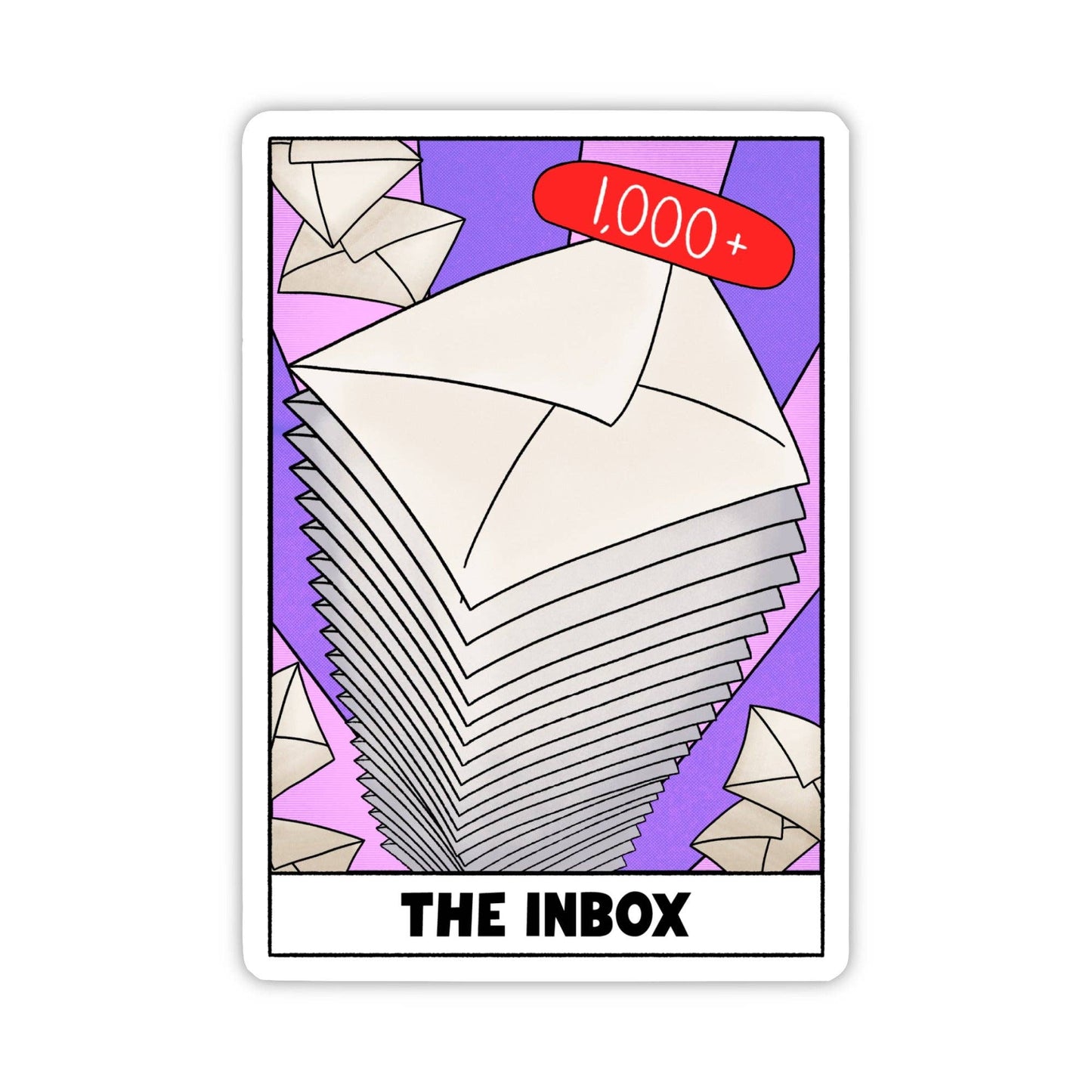 "The Inbox" Tarot Card Sticker