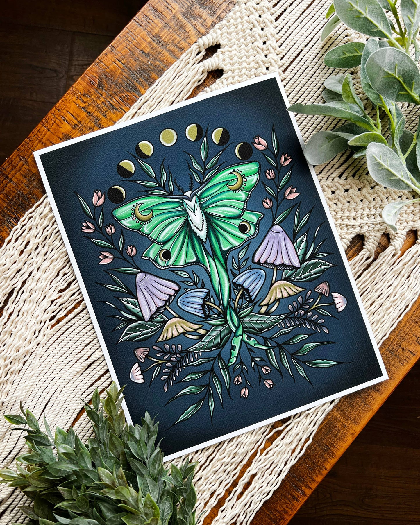 Luna Moth Phase Art Print