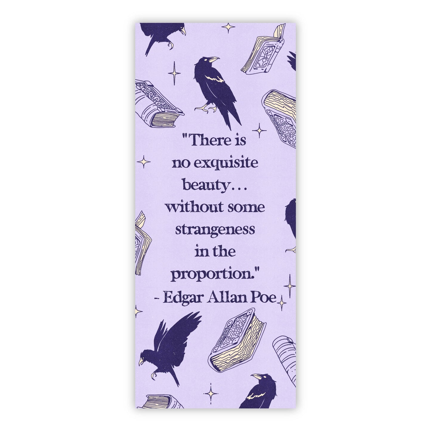 Edgar Allan Poe Quote Bookmark Sticker
