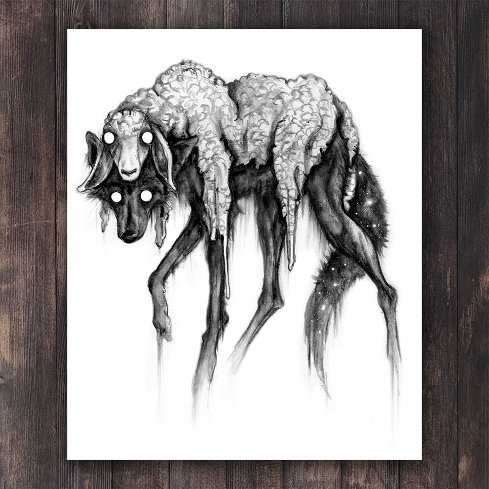 Among Sheep - Art Print