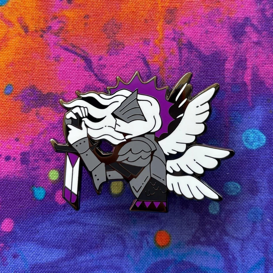 Aegosexual Angel Pin - Alternate