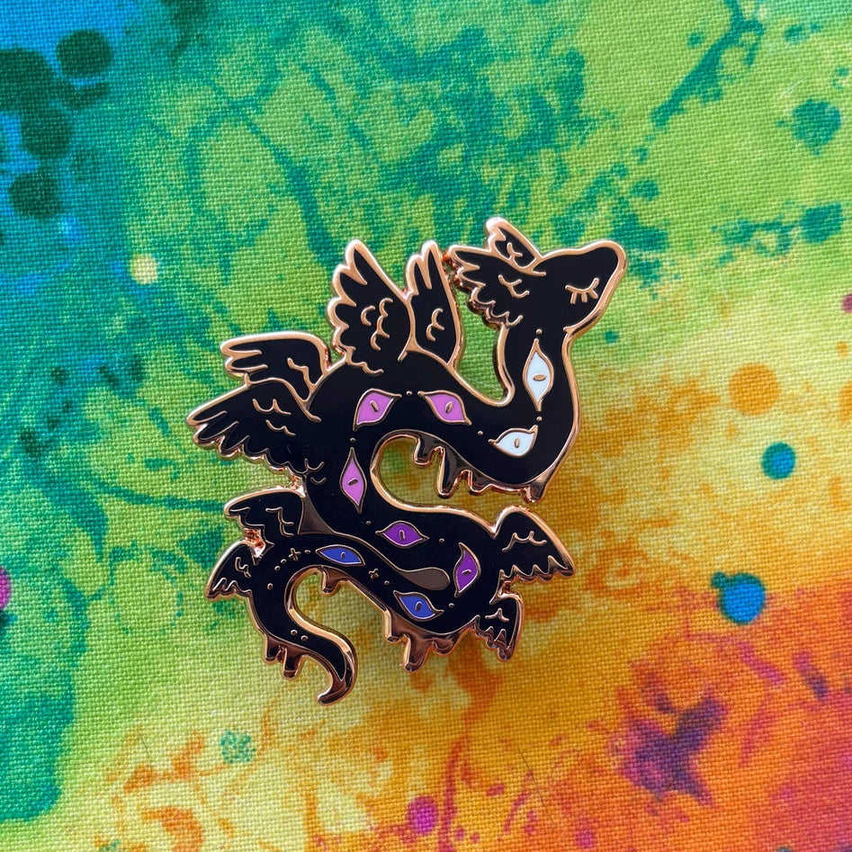 Genderfluid Angel Pin