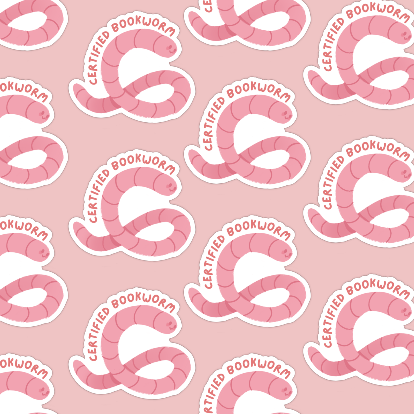 Certified Bookworm Vinyl Sticker