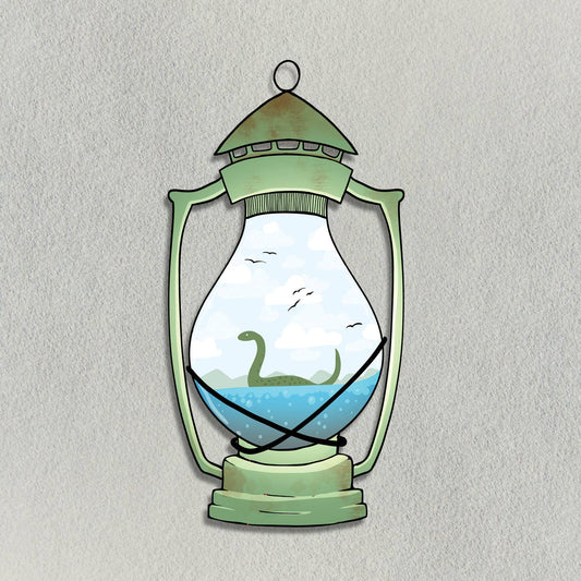 CLEAR Nessie Lantern Sticker