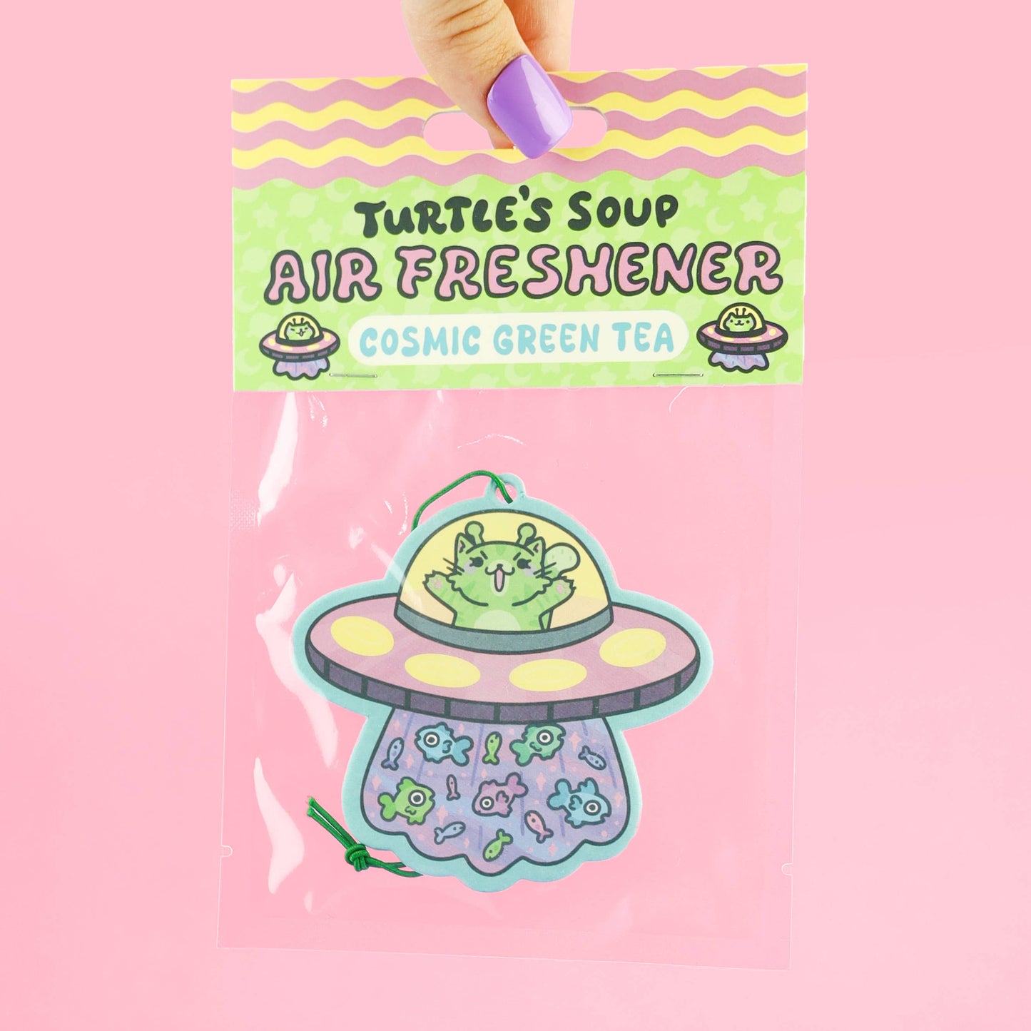 UFO Kitty, Cats, Alien, Car Decor, Cute, Air Freshener