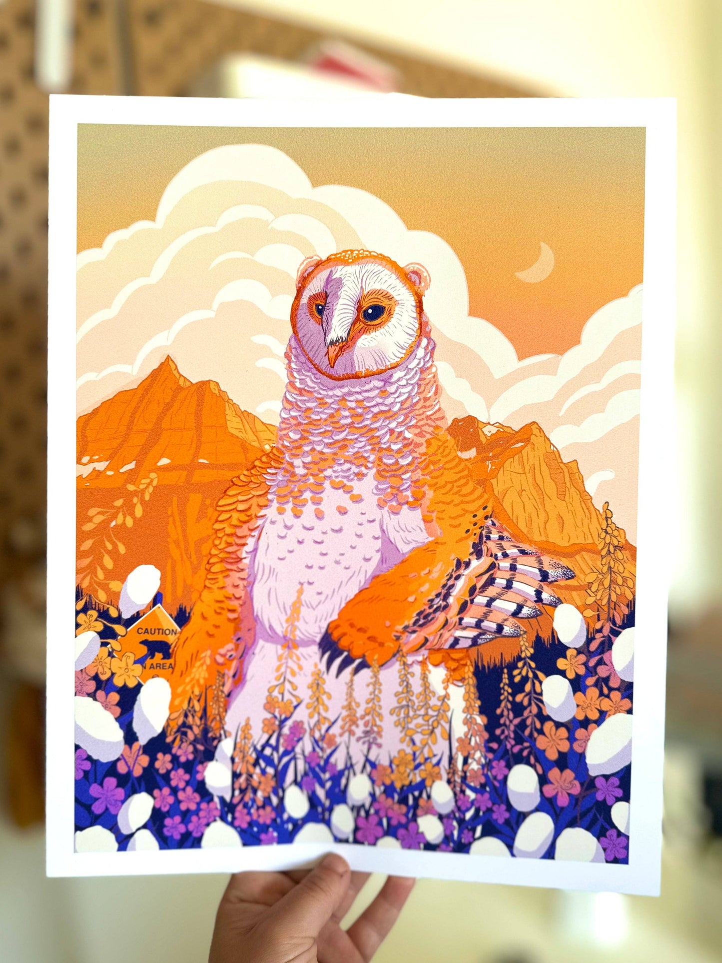 Owlbear in Glacier 8x10 Art Print