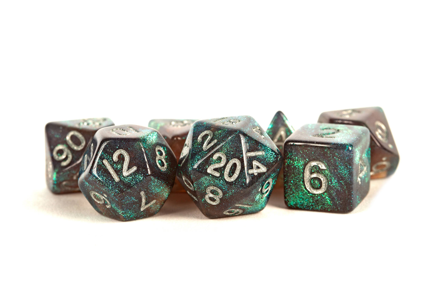 Stardust Acrylic Polyhedral Dice Set (Multiple Options)