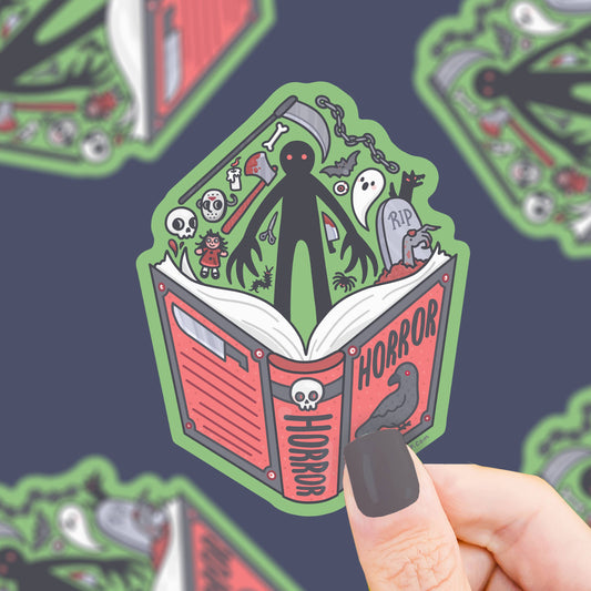 Horror Book Club Vinyl Sticker