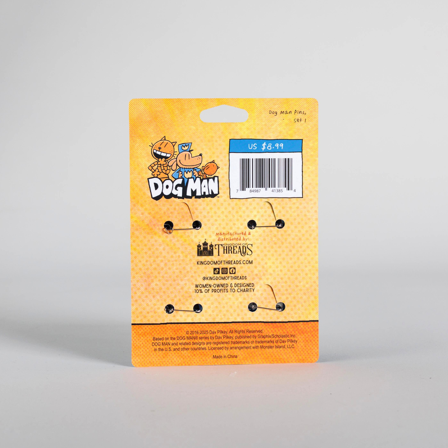 Petey the Cat Button Pin Set | Dog Man