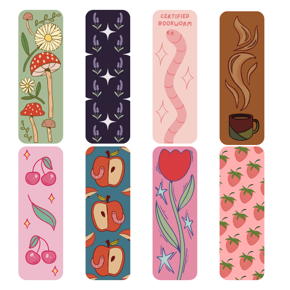 4 Bookmark Mystery Pack
