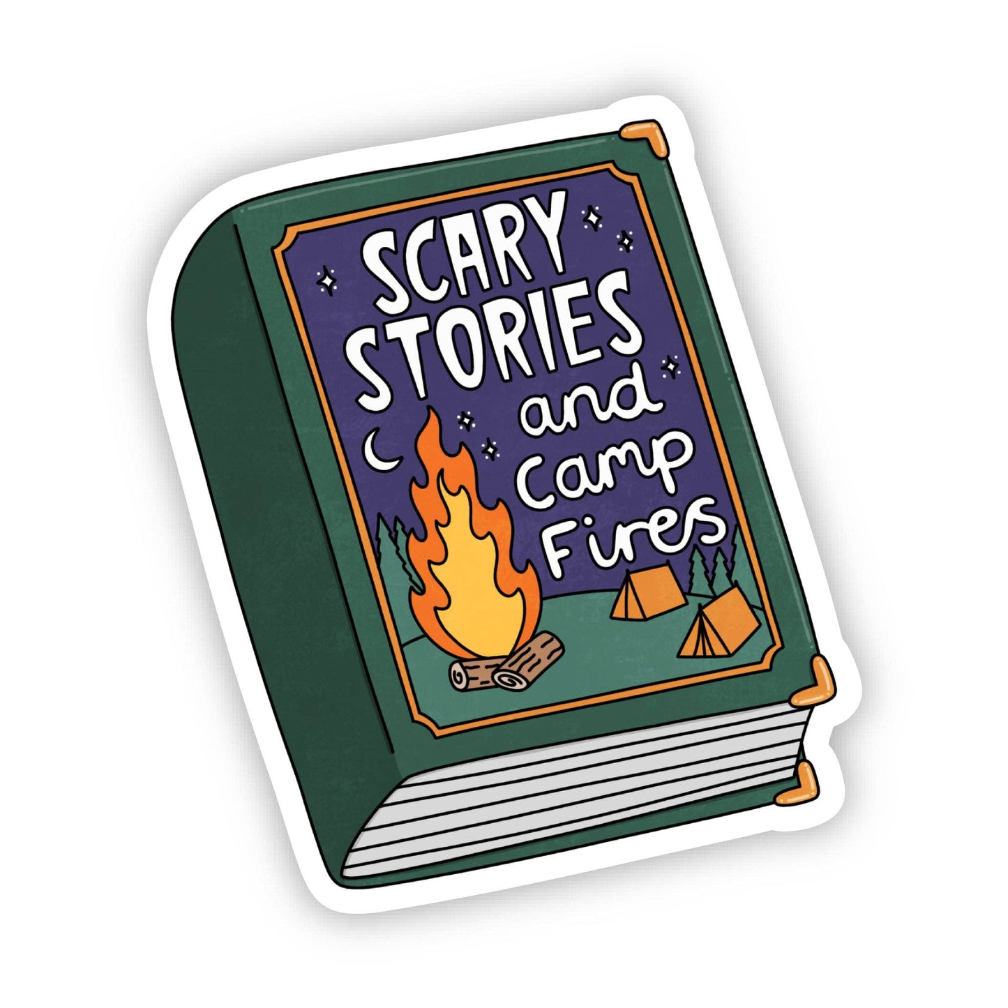 Scary Stories And Camp Fires Book Sticker