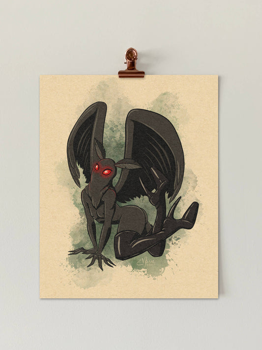 MothThem Pinup Art Print 8x10