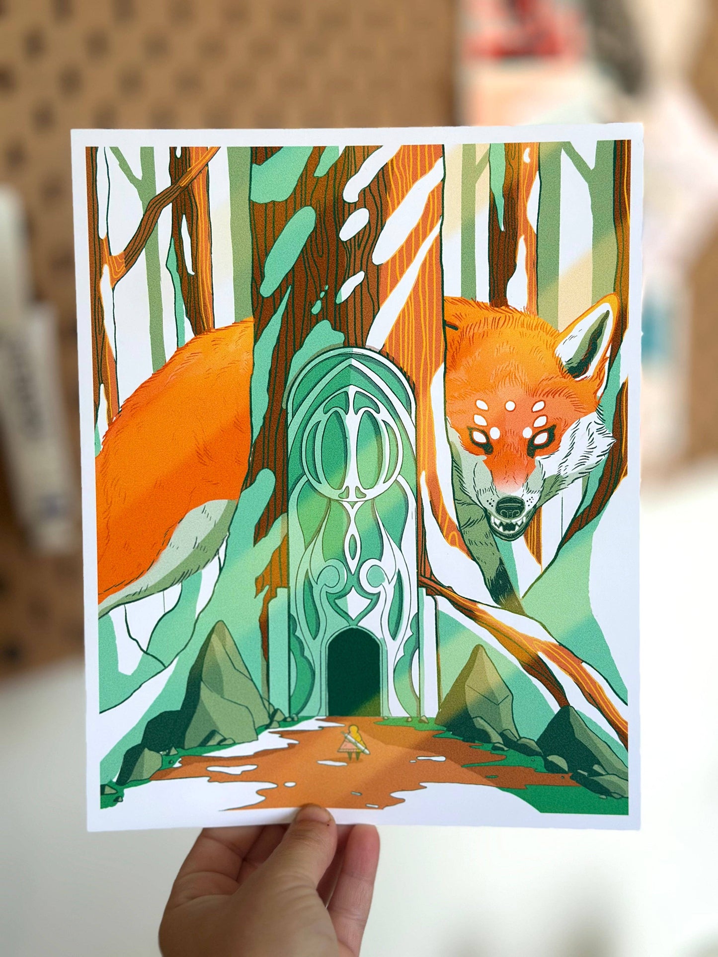 Temple Guardian 8x10 Art Print