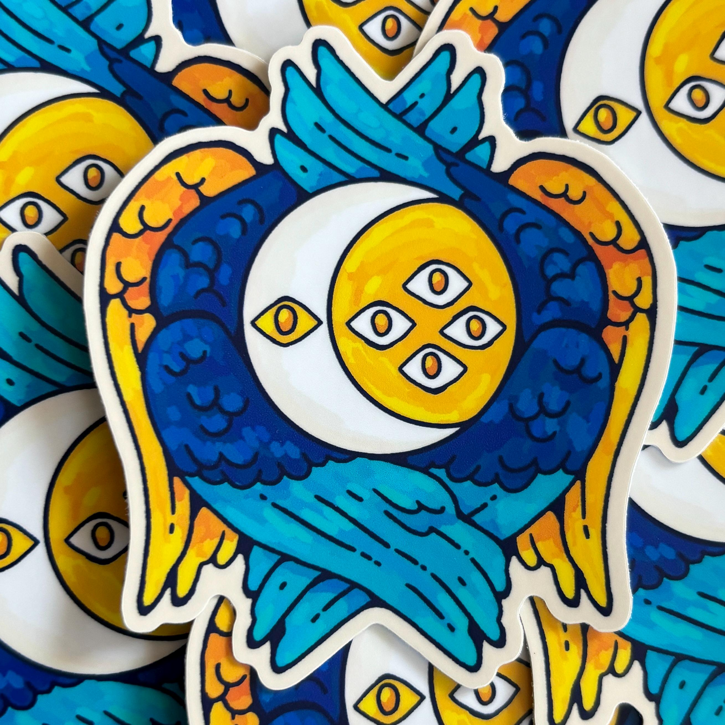 Aroace Angel Sticker - Biblically Accurate Queer Angels Sticker