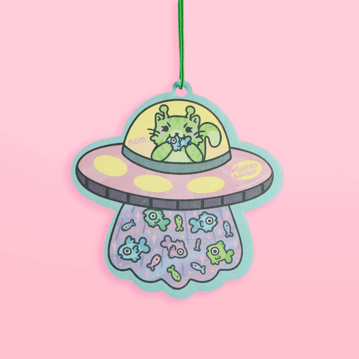 UFO Kitty, Cats, Alien, Car Decor, Cute, Air Freshener