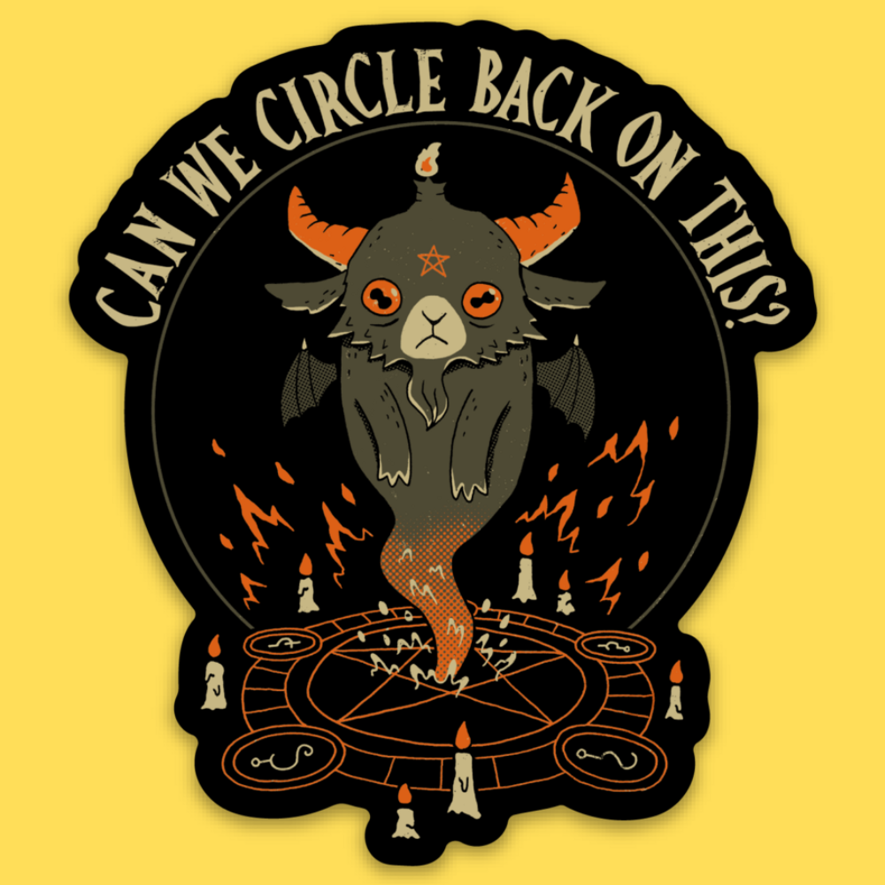 'Circle Back' Sticker