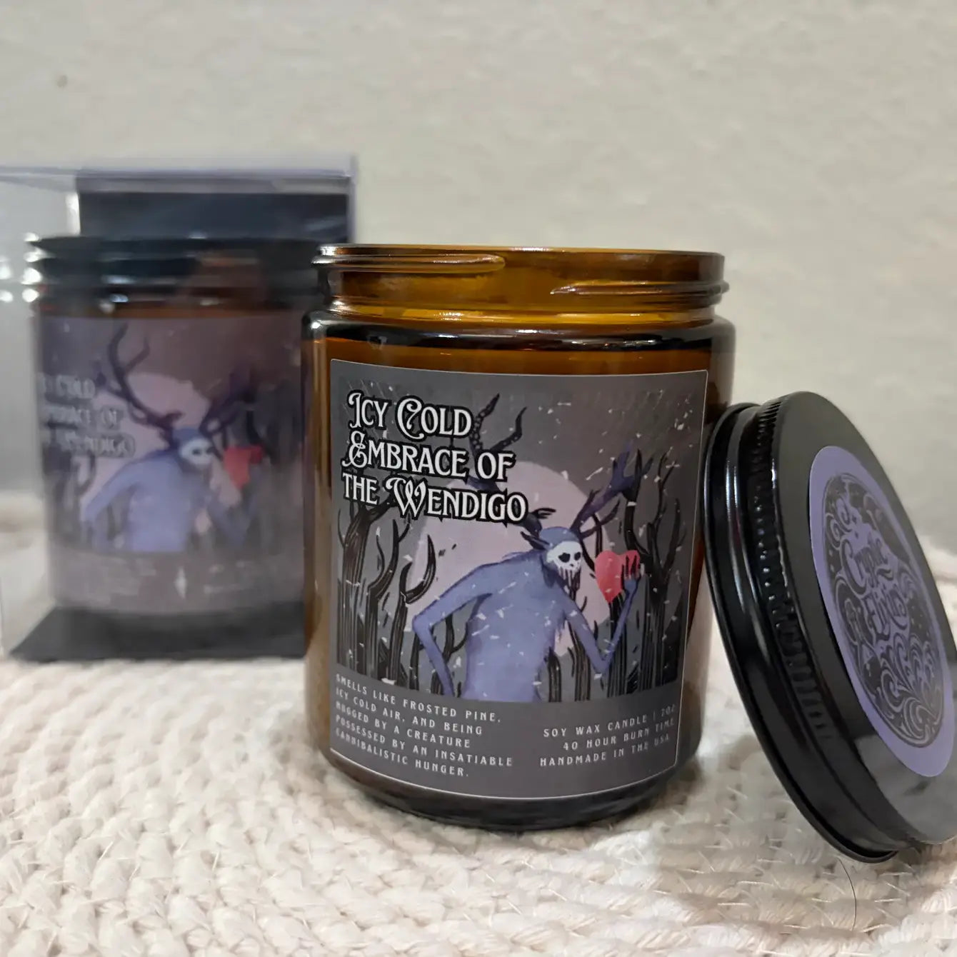 Icy Cold Embrace of the Wendigo Cryptid– Scented Soy Candle 
