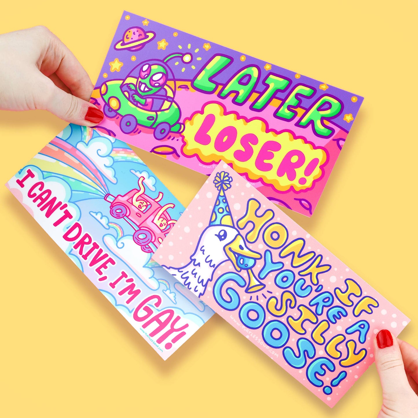 Later Loser Alien UFO Funny Vehicle Car Vinyl Bumper Sticker