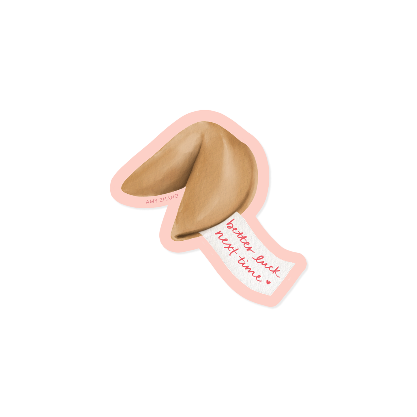 Better Luck Next Time — Funny Fortune Cookie Sticker