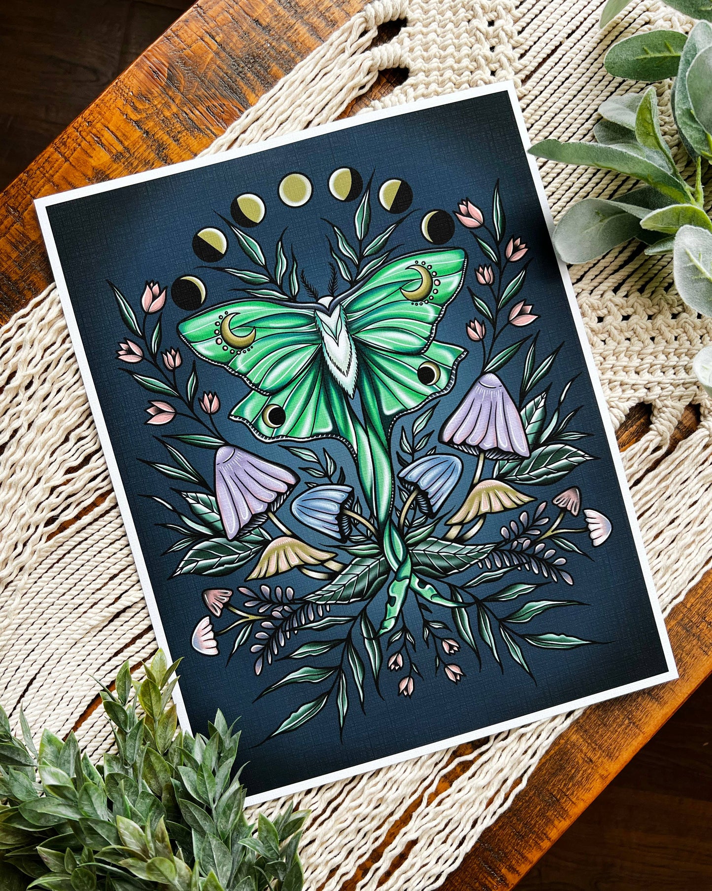 Luna Moth Phase Art Print