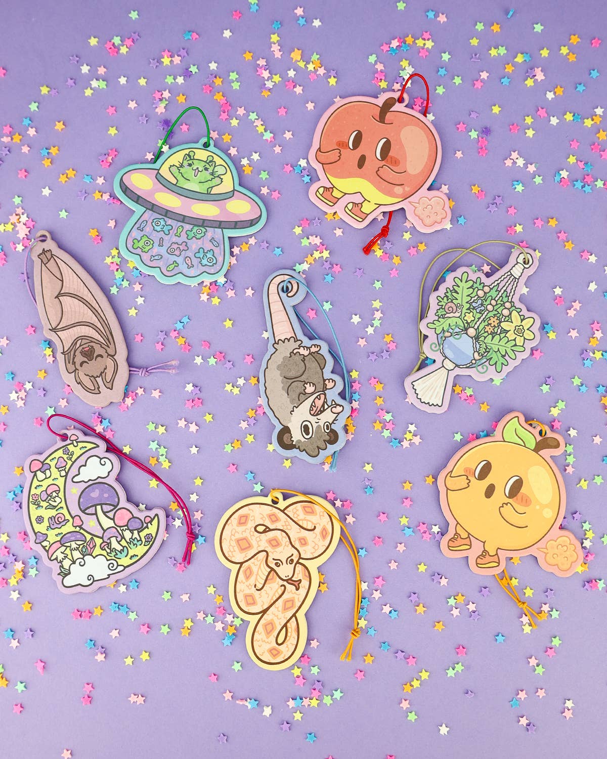 UFO Kitty, Cats, Alien, Car Decor, Cute, Air Freshener