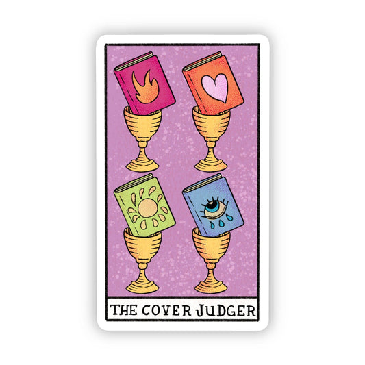The Cover Judger Book Tarot Card Sticker