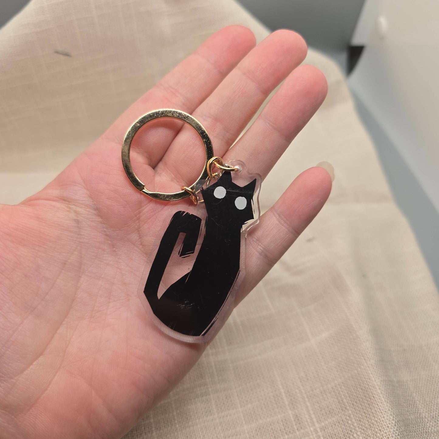 Black Cat Keychain
