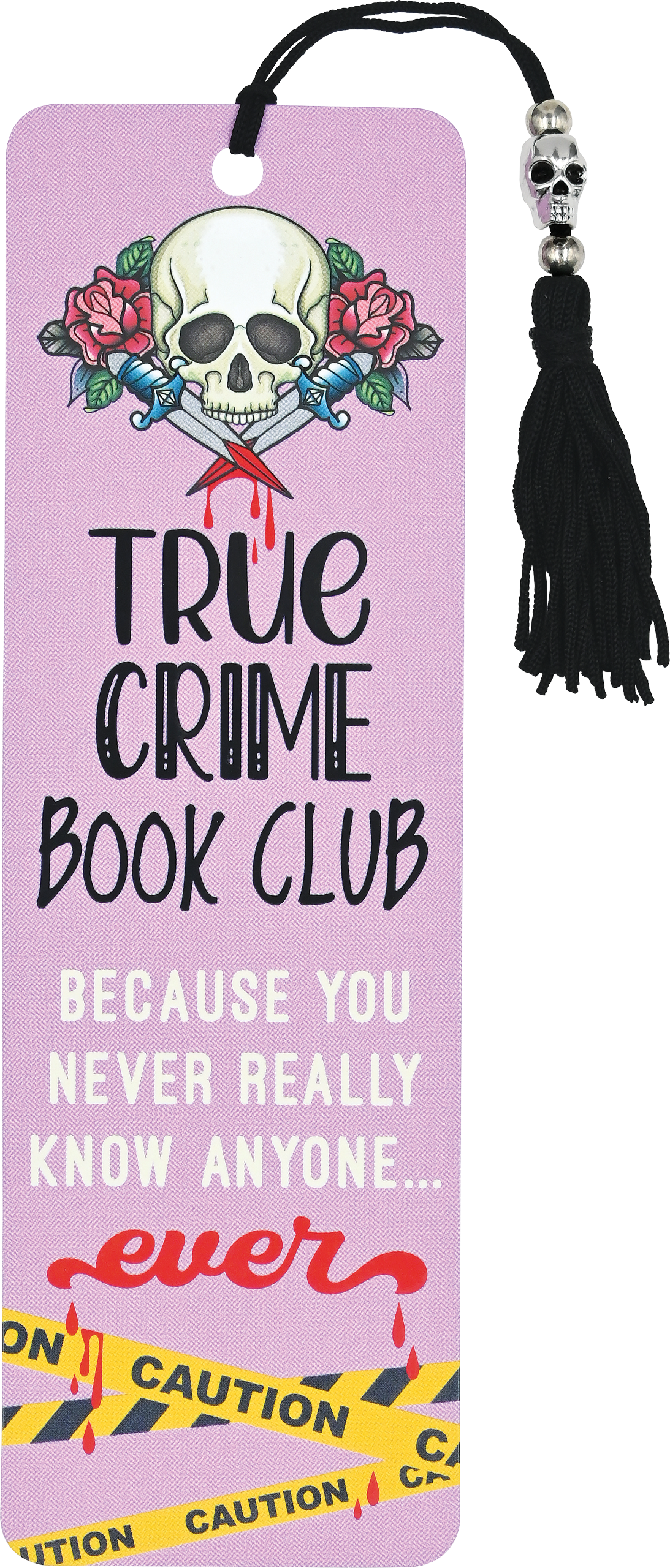 True Crime Book Club Beaded Bookmark