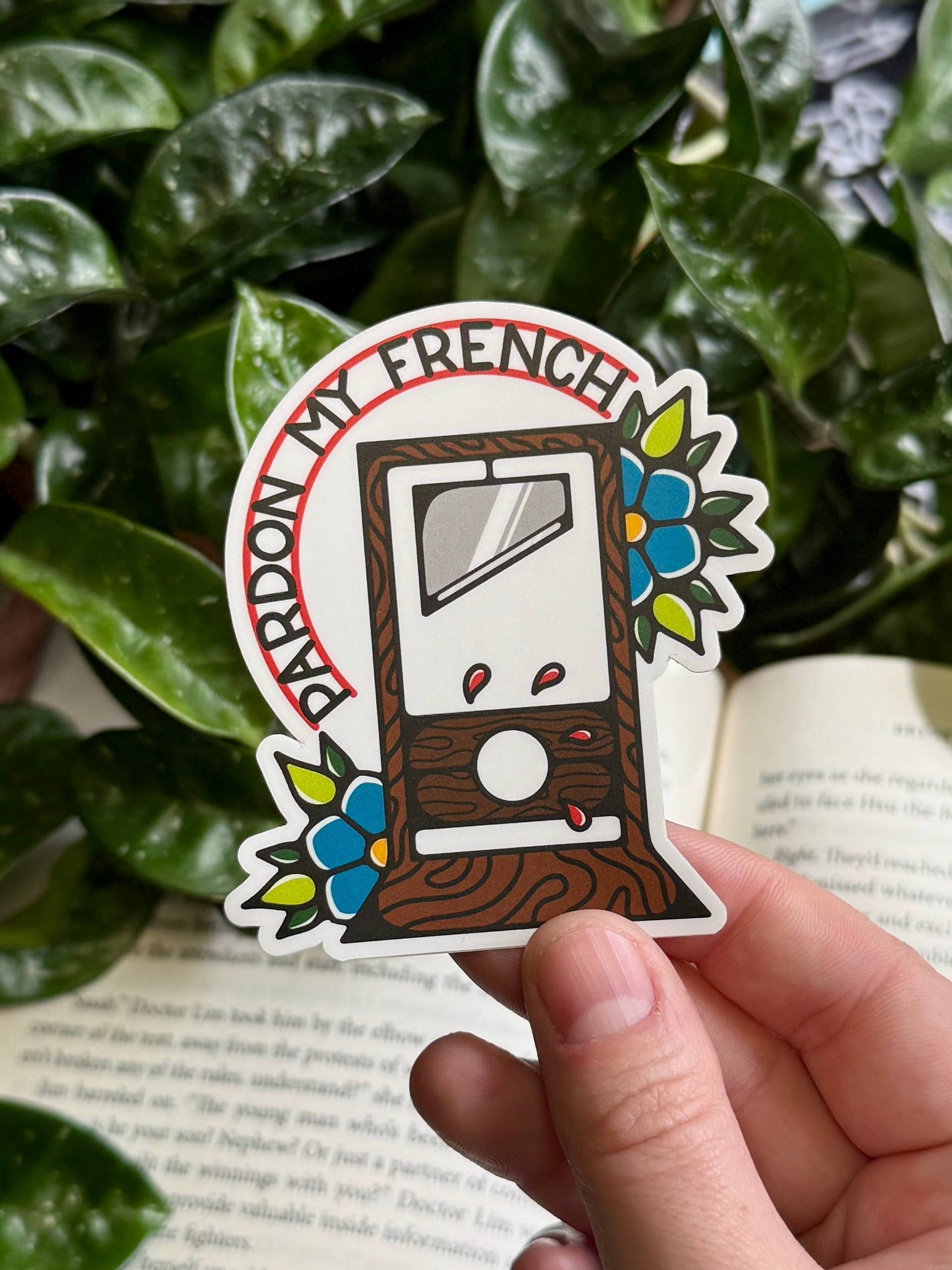Pardon My French, Matte Waterproof Vinyl Sticker