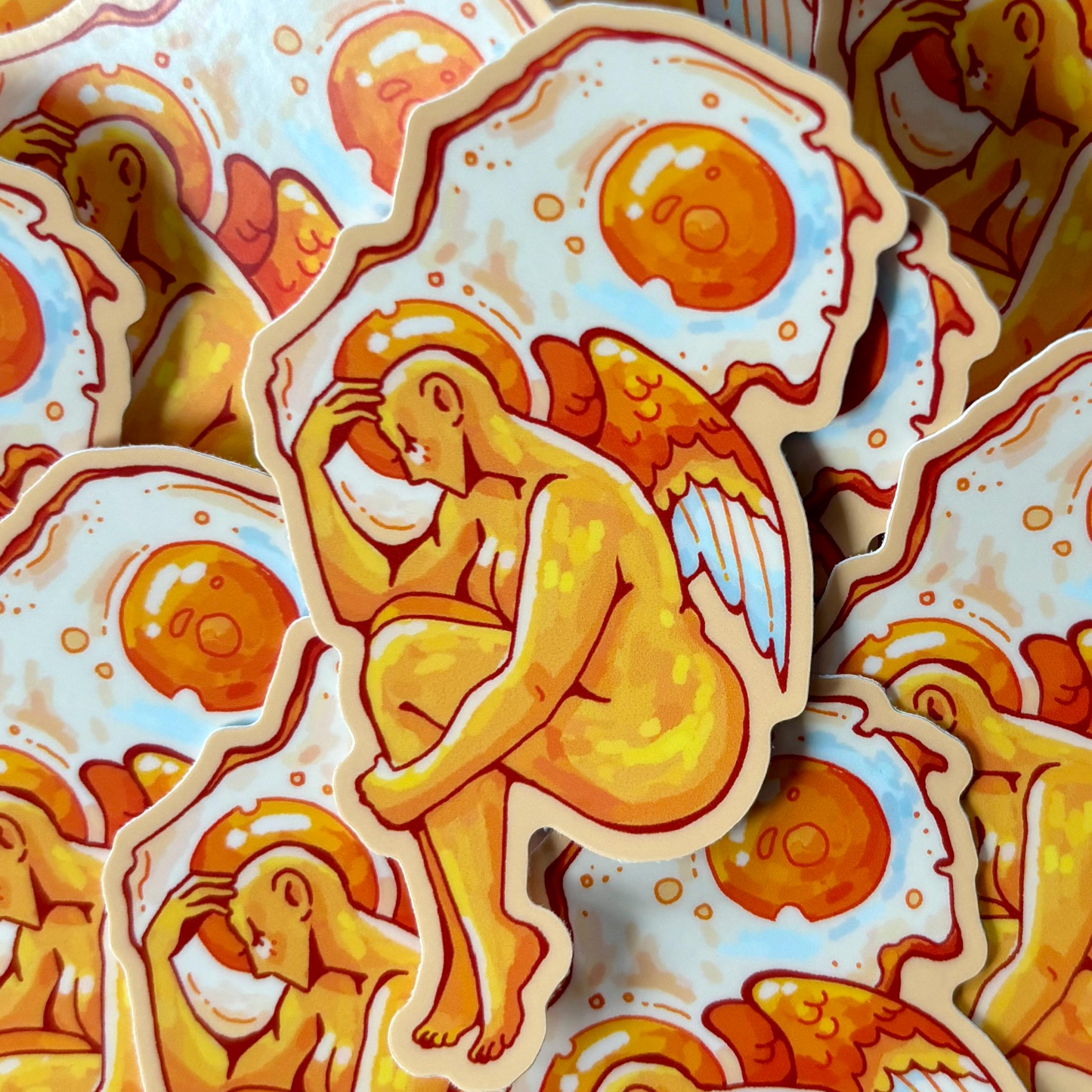 Egg Angel Sticker - Biblically Accurate Queer Angels Sticker